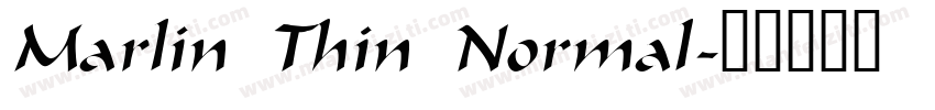 Marlin Thin Normal字体转换